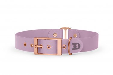 Dog Collar Duo: Lilac & Lilac with Rosegold