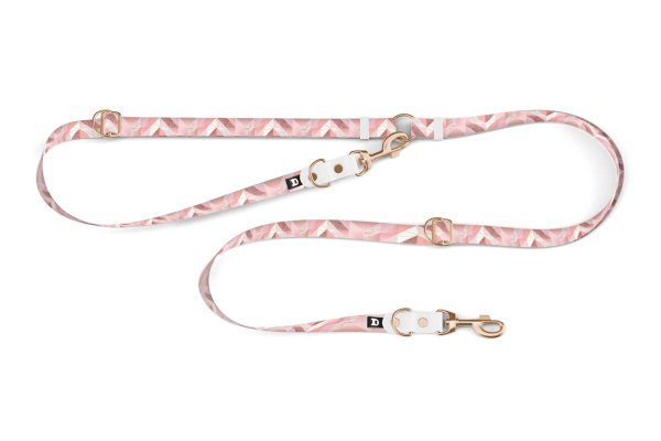 8-in-1 hands free dog leash Cross Pinkmarble